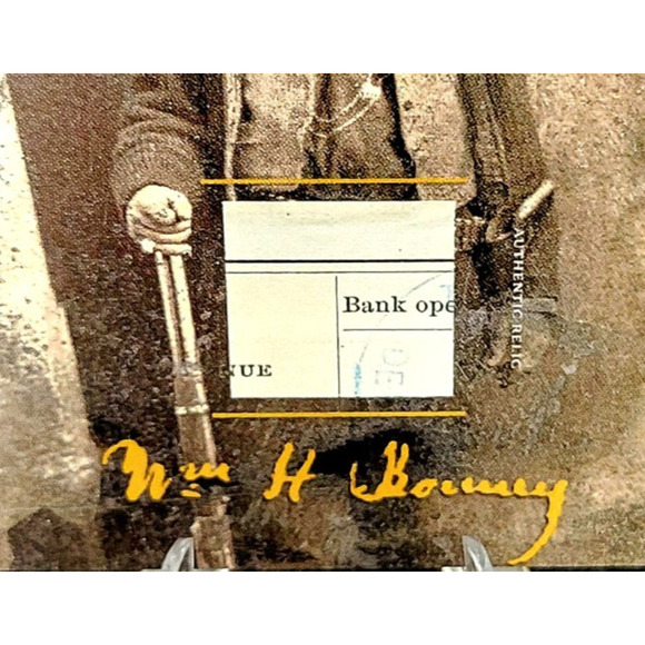 Authentic Outlaw Billy The Kid Bank Note Relic Own a Piece of History - Picture 2 of 4